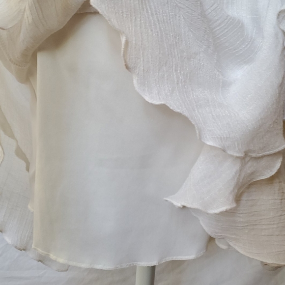 Strapless White Ruffle High-Low Sundress - Picture 8 of 8